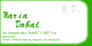 maria dobal business card